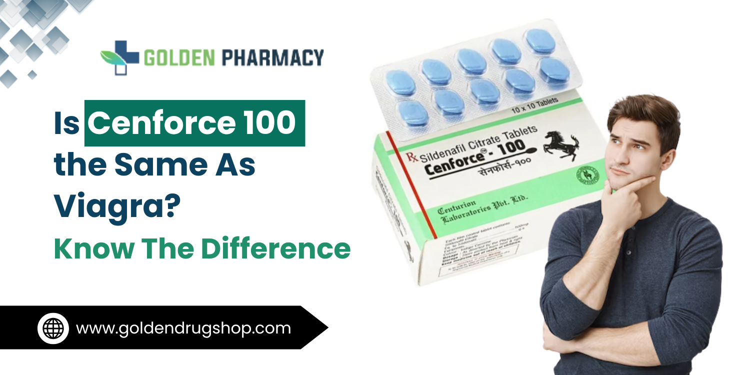 Is Cenforce 100 the Same As Viagra? Know The Difference